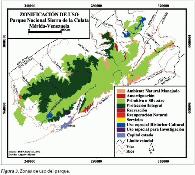 Mapa del Parque Nacional Sierra de La Culata Mapa del Parque Nacional Sierra de La Culata