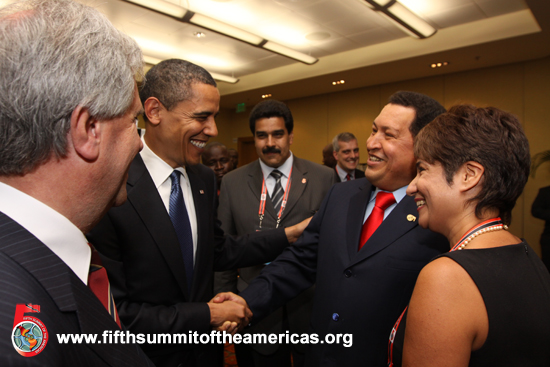 Barack Obama, Hugo Ch�vez, Nicolas Maduro, Cumbre de las Am�ricas, Presidente de Venezuela, Presidente de los Estados Unidos, Obama y Ch�vez