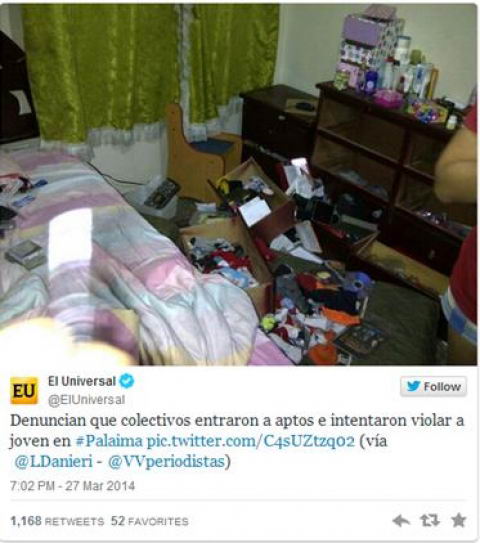 As qued la habitacin de Betlinda Alvarado.