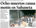 Muertos en motn en carcel de Sabaneta (Maracaibo)