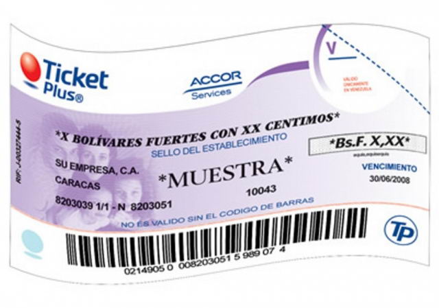 Cesta Tickets o Bonos de Alimentacin