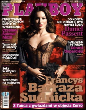 La venezolana Francys Barraza Sudnicka en la portada de Playboy Polonia, edicin de mayo 2010