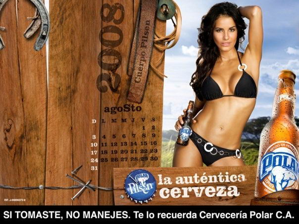 Norelys en el Calendario Polar, agosto 2008 Norelys en el Calendario Polar, agosto 2008