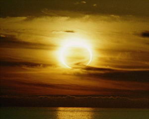 Eclipse parcial de sol.