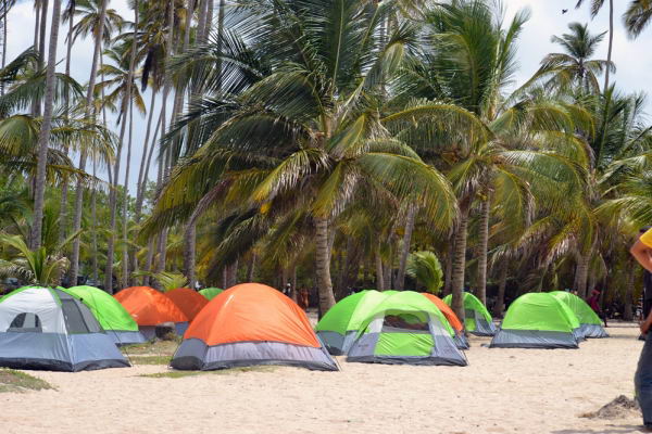 En la playa Punta Brava, Tambien se puede acampar. 