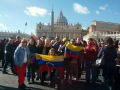 Venezolanos en el vaticano oran por la paz en el pas