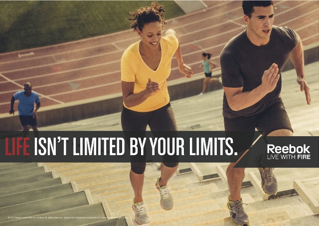 Campaa Live With Fire (vive con pasin) de Reebok