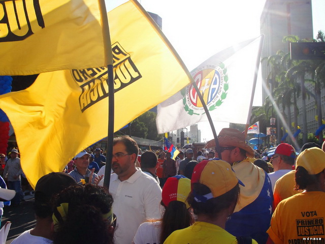 Cierre de campaa, elecciones presidenciales, marcha oposicin, Enrique Capriles Radonski, Primero Justicia