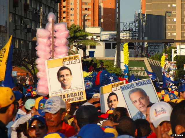 Cierre de campaa, elecciones presidenciales, marcha oposicin, Enrique Capriles Radonski, Primero Justicia