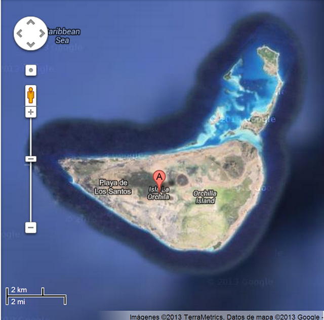 Isla La Orchila (Google Maps)
