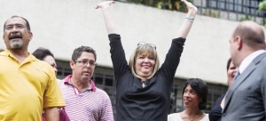 María Lourdes Afiuni. luego de recibir la boleta de excarcelación. (FOTO: La Verdad) María Lourdes Afiuni. luego de recibir la boleta de excarcelación. (FOTO: La Verdad)
