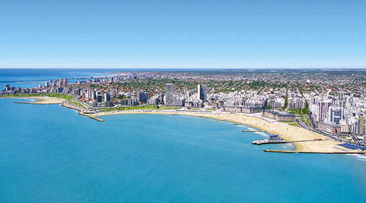 Vista panoramica de Mar de Plata.