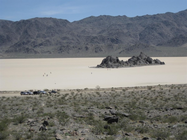 Racetrack Playa en el Valle de la Muerte de California