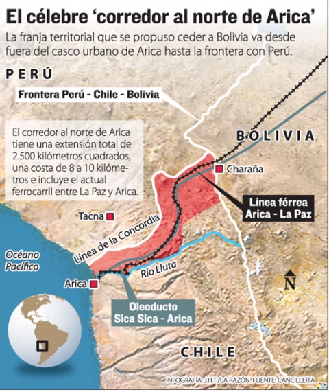 Posible corredor en Arica. Posible corredor en Arica.