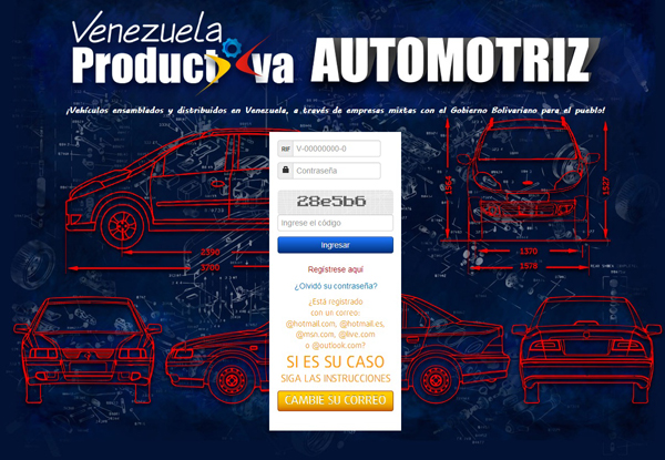 Pagina de Venezuela Productiva Automotriz Pagina de Venezuela Productiva Automotriz
