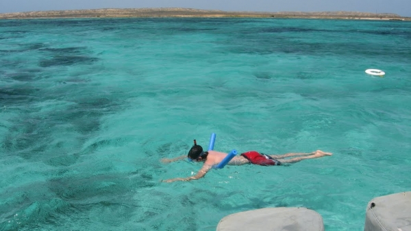 Practica de snorkel en Cabuagua