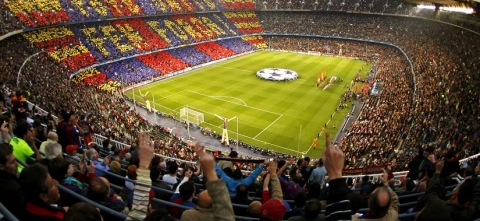 Camp Nou de Barcelona, España. Camp Nou de Barcelona, España.