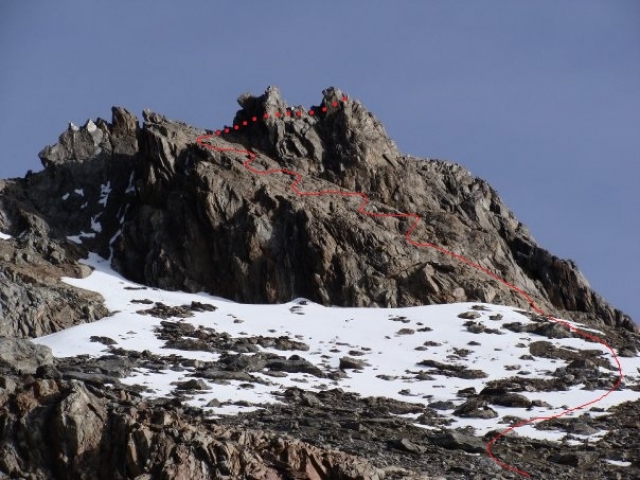 Tramo para subir al Pico La Concha.