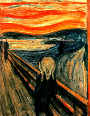 El grito, de Edvard Munch, es el cuadro ms representativo del expresionismo