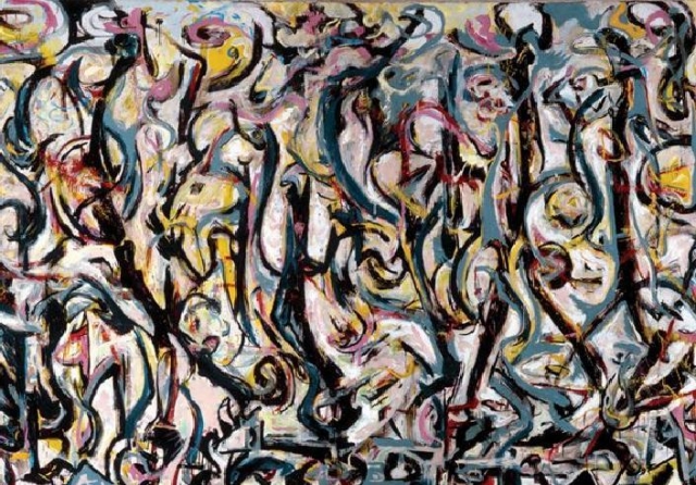 Mural de Jacson Pollock. Action Paint Mural de Jacson Pollock. Action Paint
