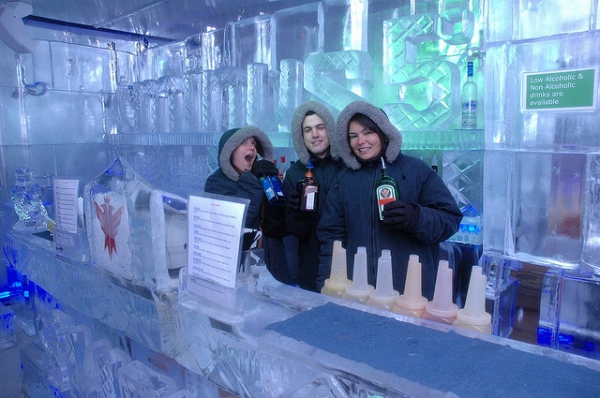 Minus 5 Ice Lounge: Un bar hecho de hielo (Nueva York)