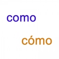 Como / cmo