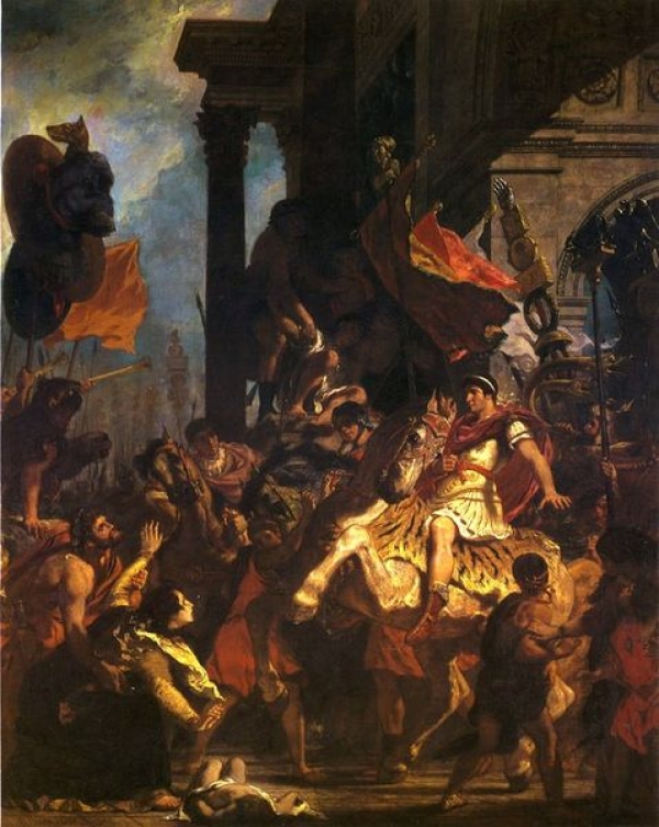 La justice de Trajan. E. Delacroix La justice de Trajan. E. Delacroix