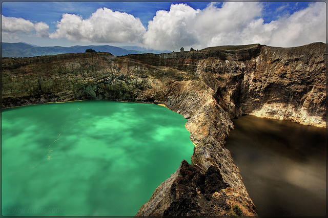 Los tres lagos cambian de colores.