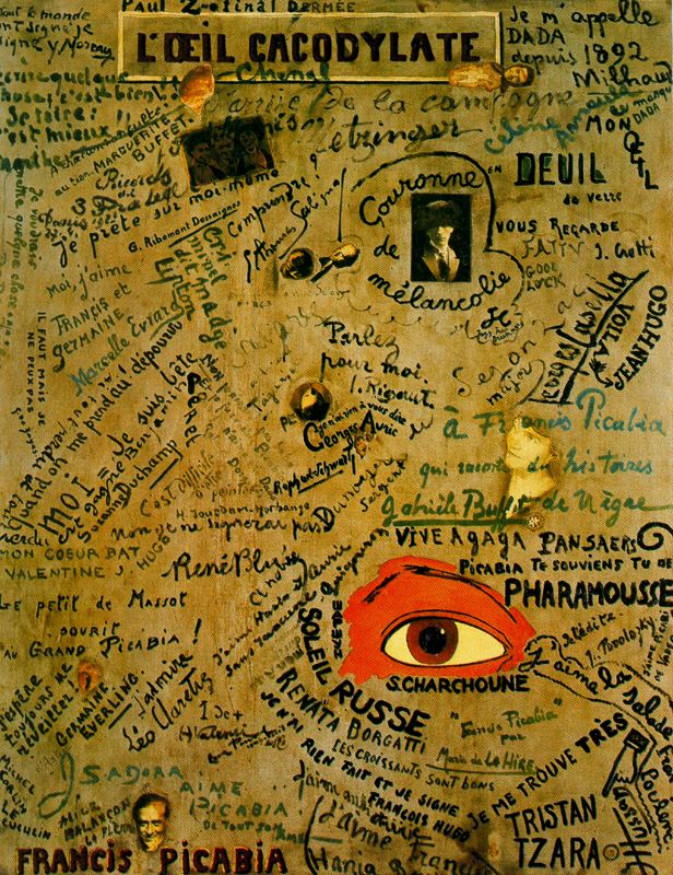 El ojo cacodilato, pintura surrealista de Francis Picabia El ojo cacodilato, pintura surrealista de Francis Picabia