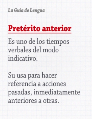 Preterito anterior.