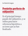Modo verbal subjuntivo: pretrito perfecto 