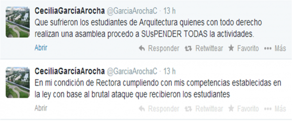 Tuit de la rectora Tuit de la rectora