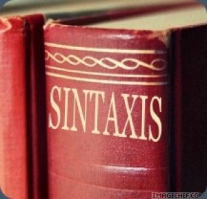 Sintaxis del texto.