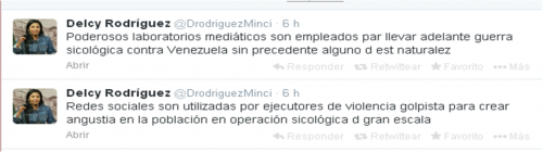 Tuit de la ministra Rodrìguez. Tuit de la ministra Rodrìguez.