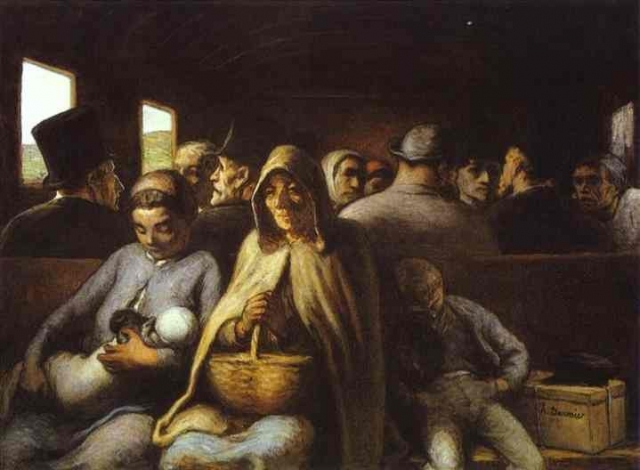 Vagón de tercera clase. Honoré Daumier Vagón de tercera clase. Honoré Daumier