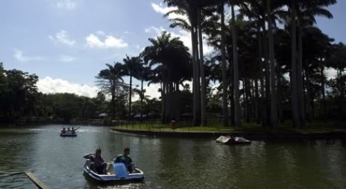 Parte de las instalaciones del parque (laguna artificial).