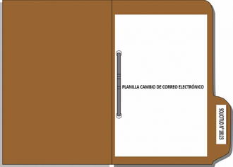 Perfore las hojas, colquelas en la carpeta e introduzca los ganchos laterales