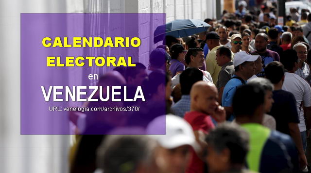 Calendario electoral en Venezuela
