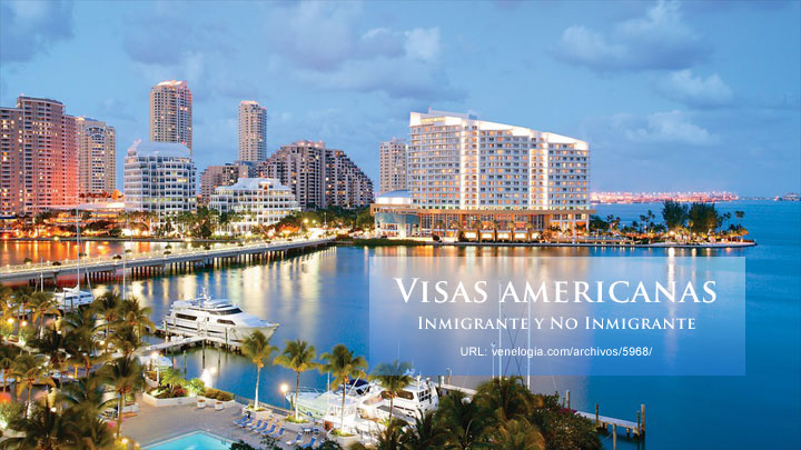 Visas americanas de inmigrante y no inmigrante, Visa para Estados Unidos
