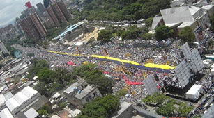 foto, avalancha caracas