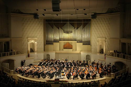 Sinfnica de la Juventud Venezolana Simn Bolvar y Dudamel.Tchaikovsky Concert Hall. Mosc, Rusia.(Foto: Fesnojiv)