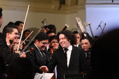 Dudamel y los jvenes msicos disfrutaron su paso por tierras europeas de la mano de la msica clsica (Foto: Fesnojip).