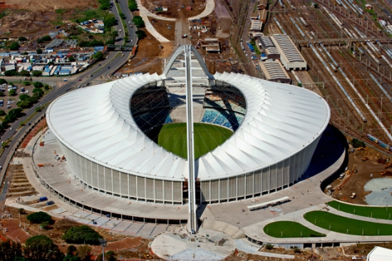 Toma area del Estadio Moses Mabhida 