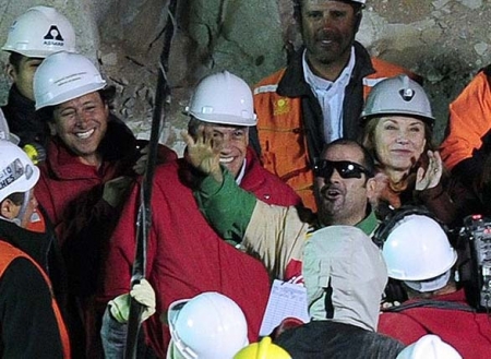 Mario Seplveda, segundo minero en ser rescatado