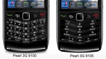 Teclados de los dos modelos de Pearl 3G Teclados de los dos modelos de Pearl 3G