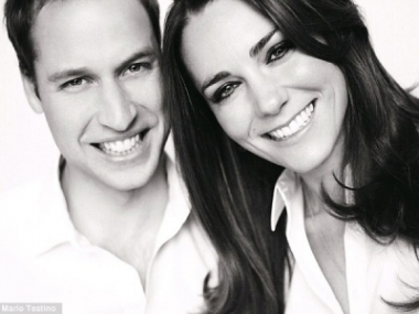 Los novios Guillermo y Kate
