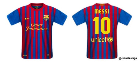Así lucirá la nueva camiseta azulgrana. Así lucirá la nueva camiseta azulgrana.