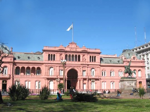 Casa Rosada, palacio de gobierno en Buenos Aires, Argentina