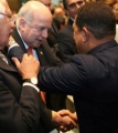 Presidente Chvez e Insulza expresan deseo de superar roce