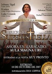 Jesucristo superestrella,obra,teatro,Maracaibo,aula magna URU